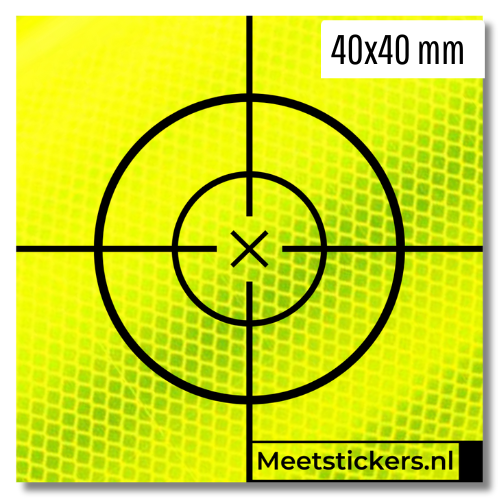 40X40 Premium Meetstickers Geelgroen